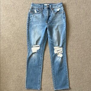 Distressed Blue Women's Jeans